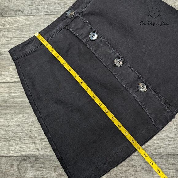 Francesca Button Fron Denim Mini Skirt Size M - Picture 4 of 5